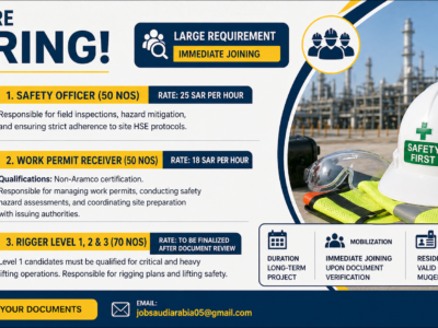 Safety Officer, Work Permit Re