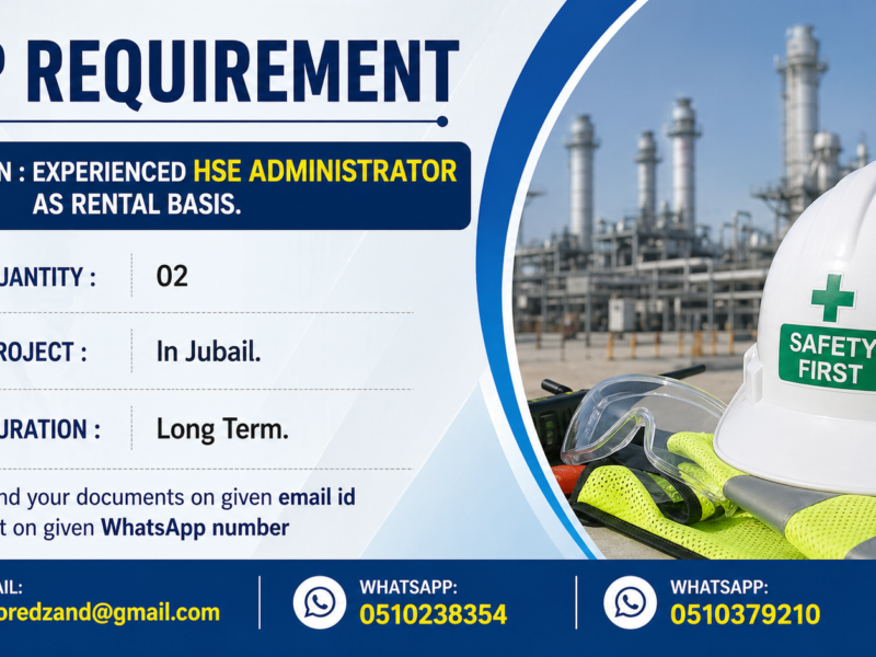 Experienced HSE Administrator