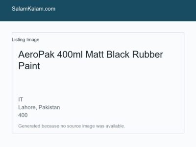 AeroPak 400ml Matt Black