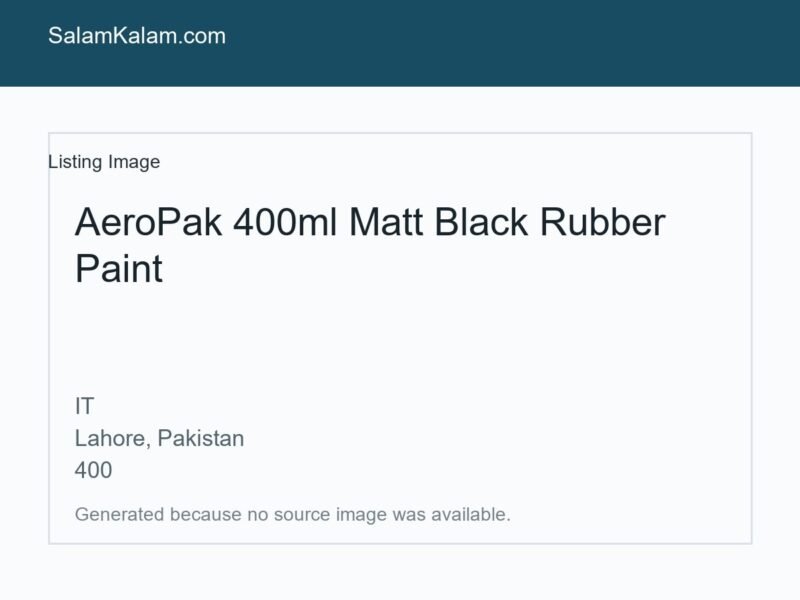 AeroPak 400ml Matt Black