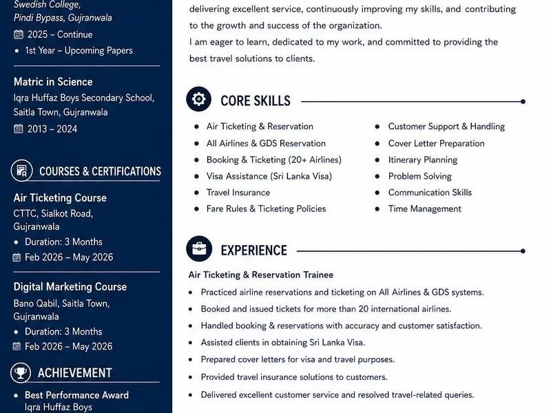 : Air Ticketing Staff