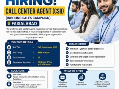 Call Center CSR Agents -