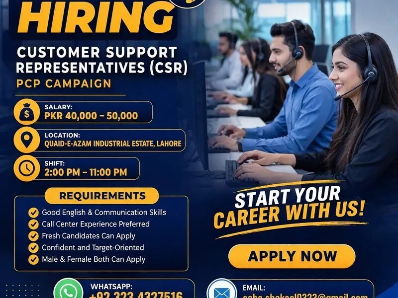 Call Center Job ( PCP