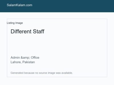 Different Staff