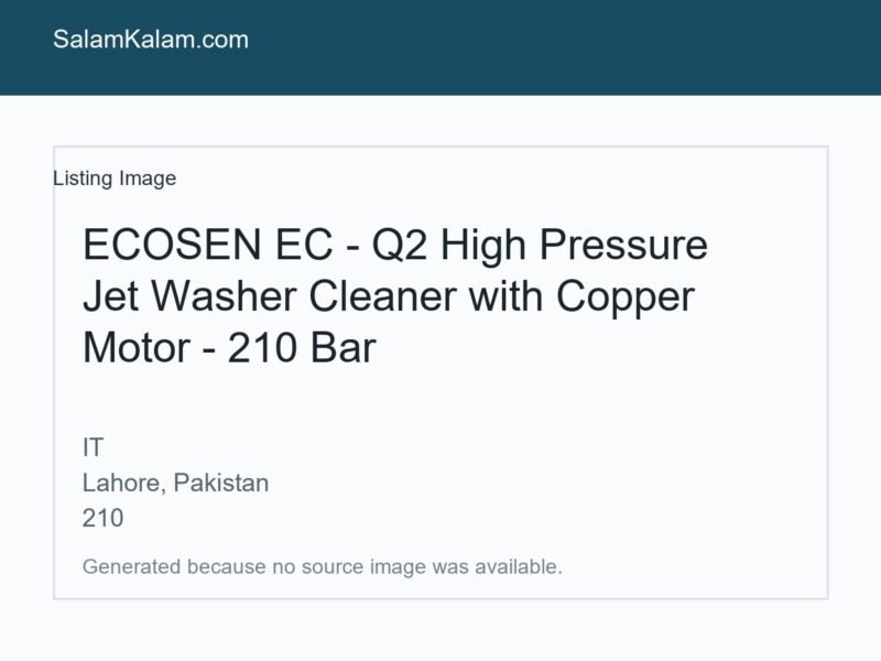 ECOSEN EC - Q2 High Pressure