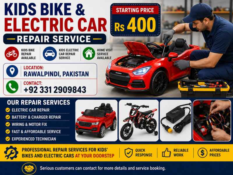 Kids Bike - Kids Car Repair