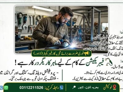 Fabricator Required in Lahore