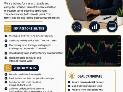 Female Assistant for It &