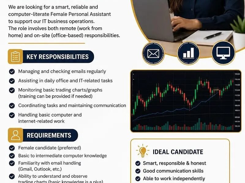 Female Assistant for It &