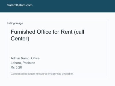 Furnished Office for Rent