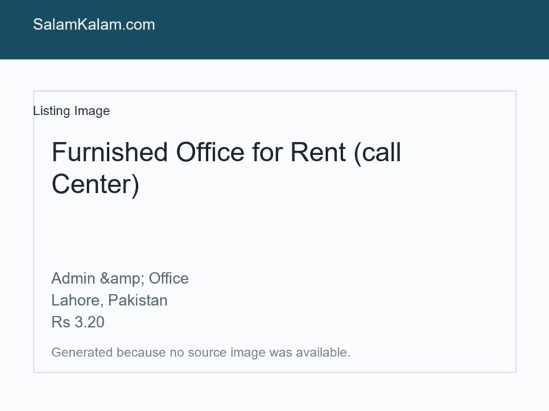Furnished Office for Rent