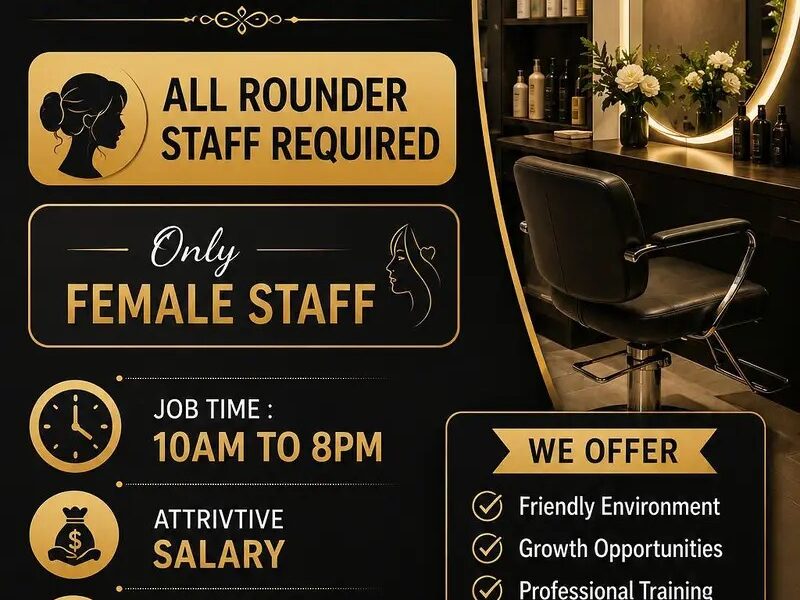 Hiring Beautician - Salon