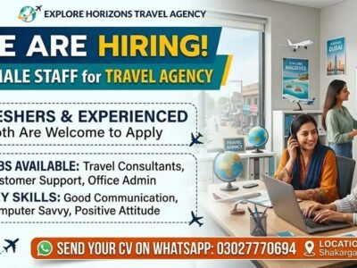 Hiring Staff for Travel Agency