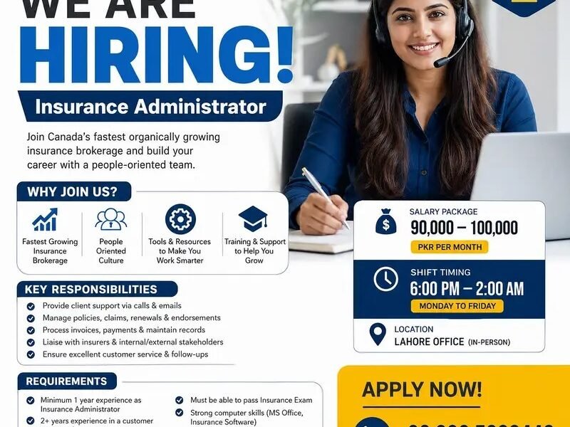 Insurance Administrator Job