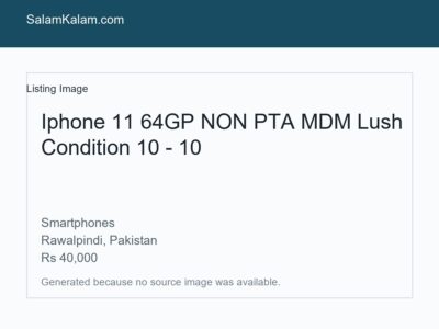 Iphone 11 64GP NON PTA MDM
