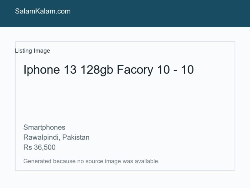 Iphone 13 128gb Facory 10 - 10
