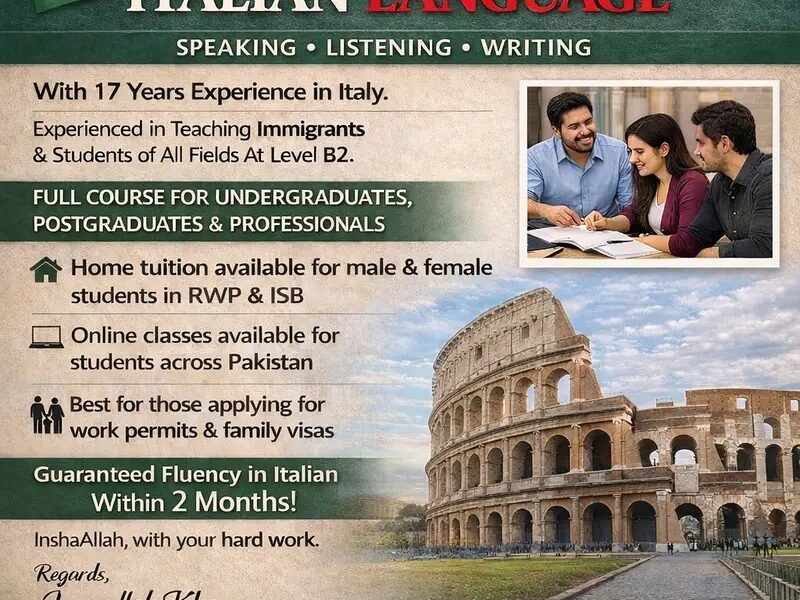 Italian Language Course in