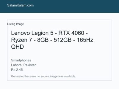 Lenovo Legion 5 - RTX 4060 -