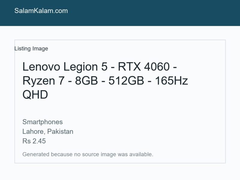 Lenovo Legion 5 - RTX 4060 -