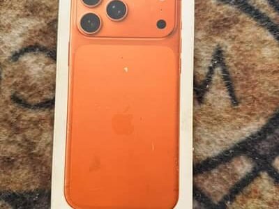 IPhone 17 Pro Max (Orange Color) Available for Sale.