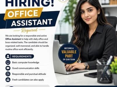 Office Assistant || Female Job