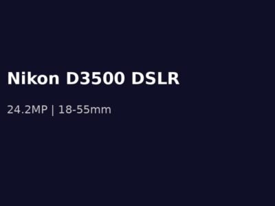 Nikon D3500 DSLR Camera – 24.2 MP, 1080p Video (Like New)
