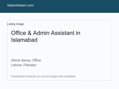 Office & Admin Assistant in
