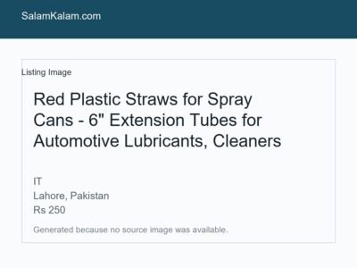 Red Plastic Straws for Spray