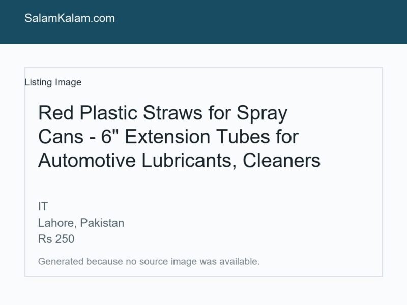 Red Plastic Straws for Spray