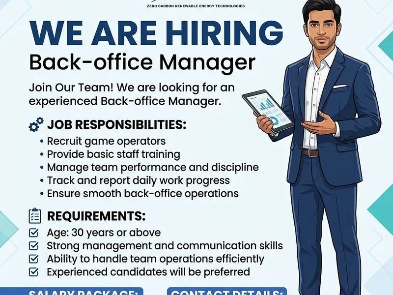 Back - Office Manager