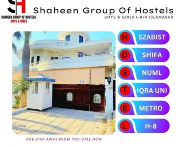 Boys Hostel in I - 8 Near