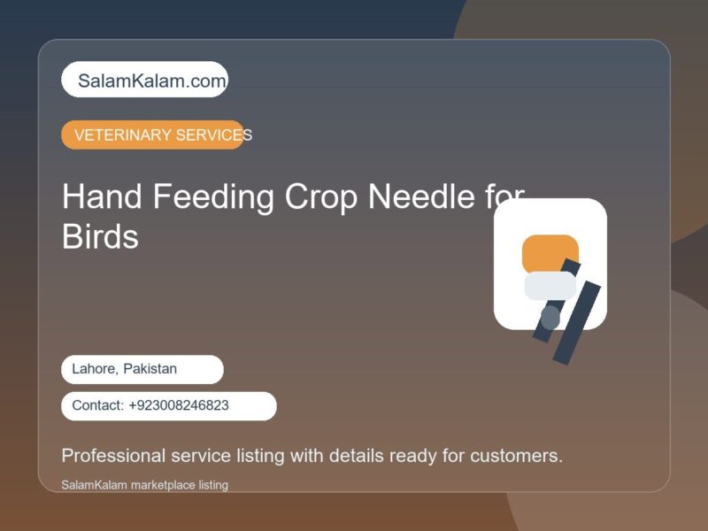 Hand Feeding Crop Needle for