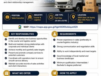 Sales Executive – At Lionex