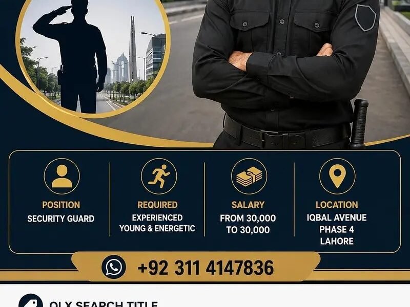 Security Guard Job in Iqbal