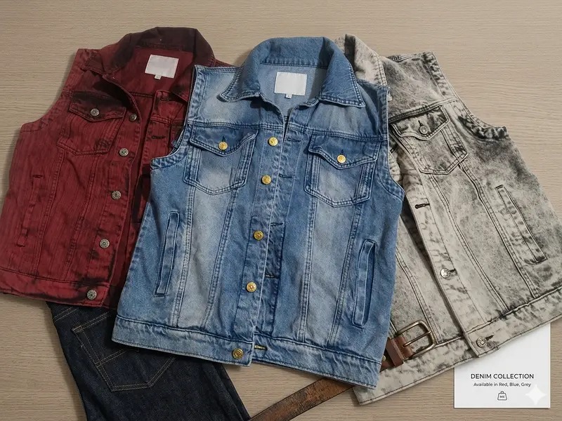 "Stylish Denim Sleeveless