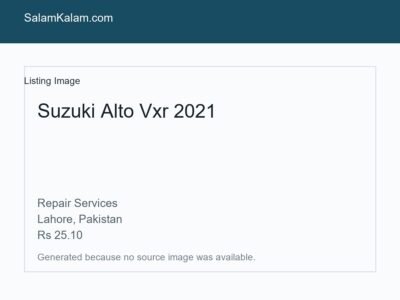 Suzuki Alto Vxr 2021