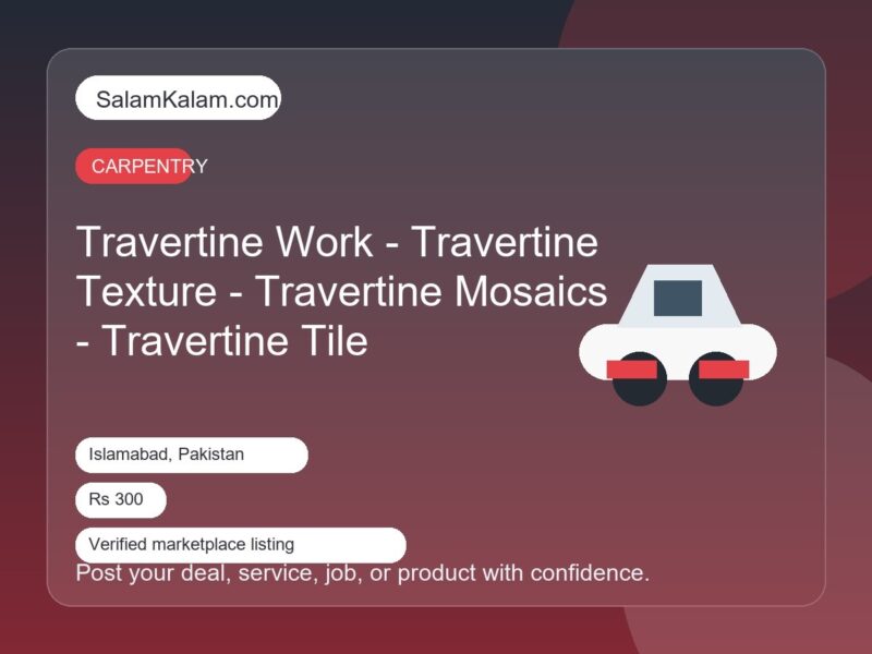 Travertine Work - Travertine
