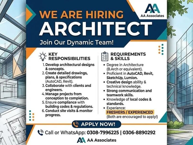 We Are Hiring Architect