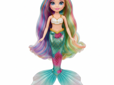 Magical Mermaid Doll – 35cm with Glitter Tail & Long Hair