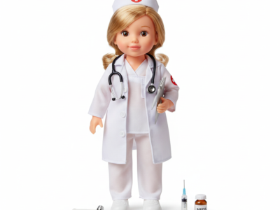 Doctor Role Play Doll – 30cm Nurse Doll with Medical Kit