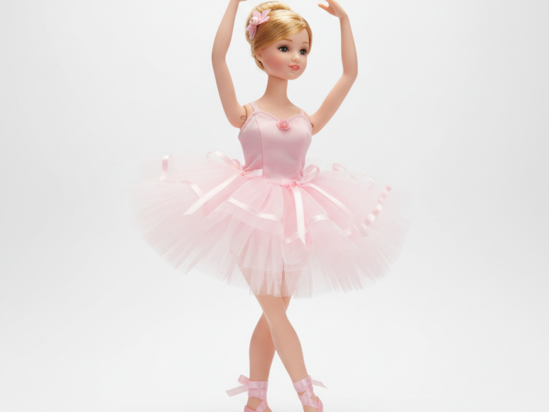 Ballerina Doll in Pink Tutu – 30cm Dancing Pose with Ballet Shoes