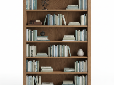 5-Tier Wooden Office Bookcase – Open Shelf Display Cabinet