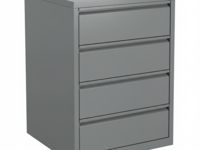 4-Drawer Steel Filing Cabinet – Lockable Office Document Storage