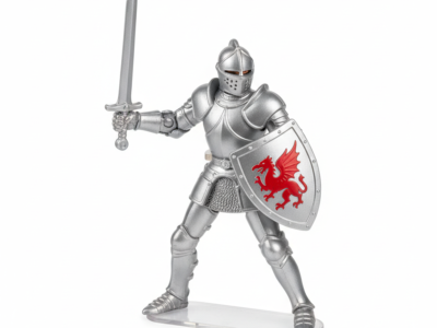 Medieval Knight Action Figure – 30cm with Full Armor & Shield