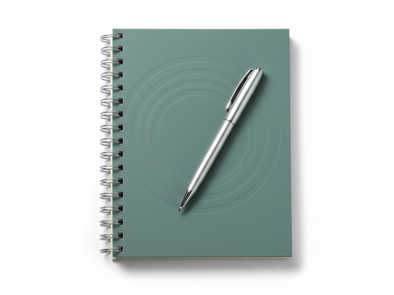 Hardcover Spiral Notebook A5 – 200 Pages Ruled Journal Diary