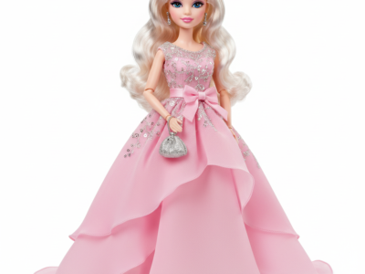 Fashion Doll with Pink Dress & Accessories – 30cm Girl Toy