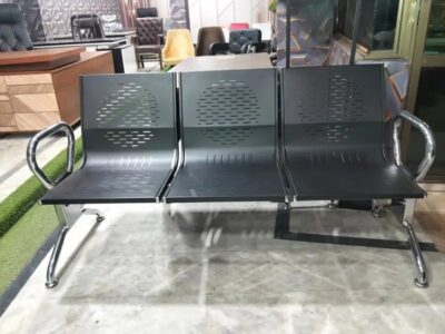 3 Seater Steel Chair -