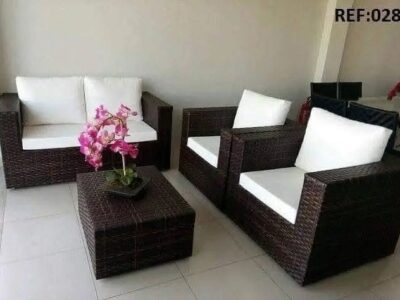 5 Seater Rattan Sofa Set -