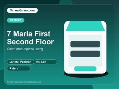 7 Marla First and 7 Marla