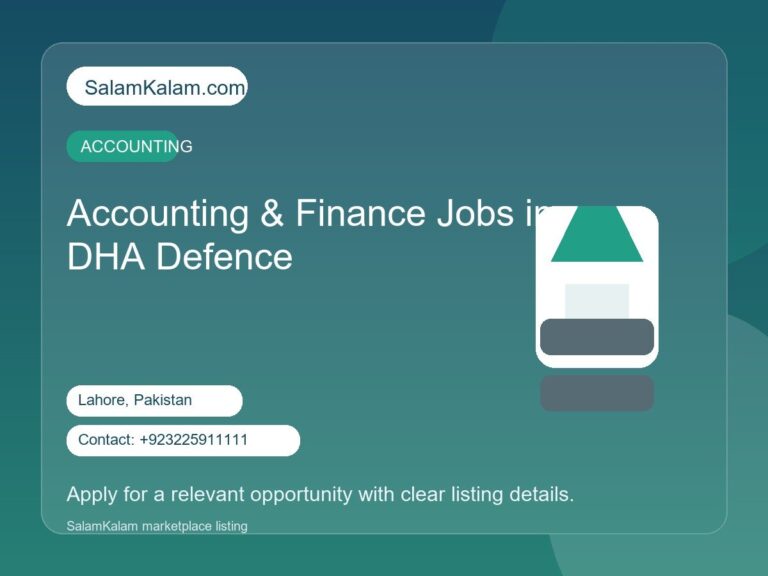 Accounting & Finance Jobs in